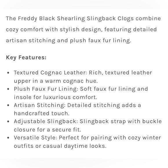 ▪️NIB Kelsi Dagger Brooklyn Freddie Black Shearling Slingback Clogs - Picture 12 of 13